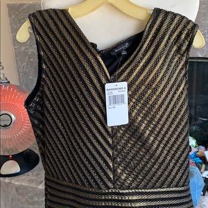 Gold and black dress